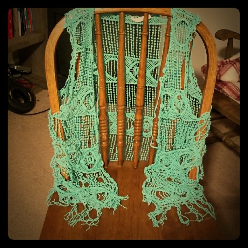 Small Teal/Blue Fashion vest